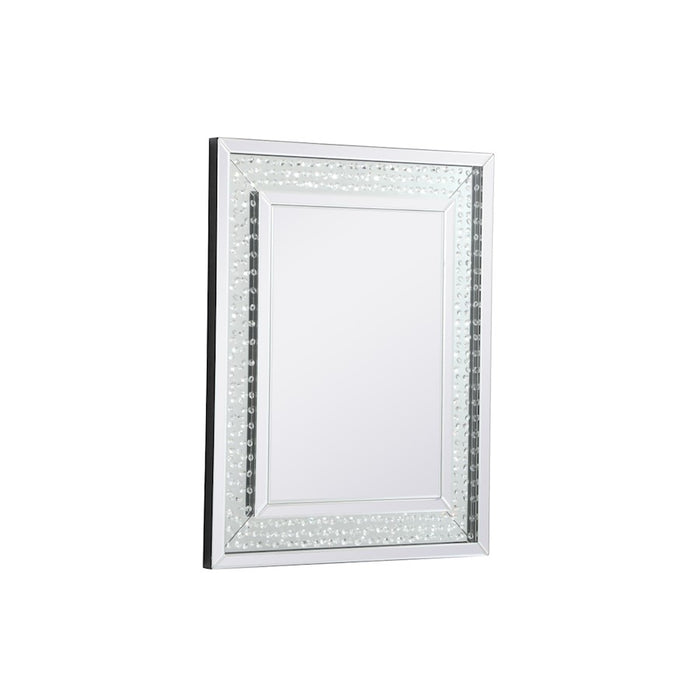 Elegant Decor Sparkle Collection Crystal Mirror 28X36", Clear