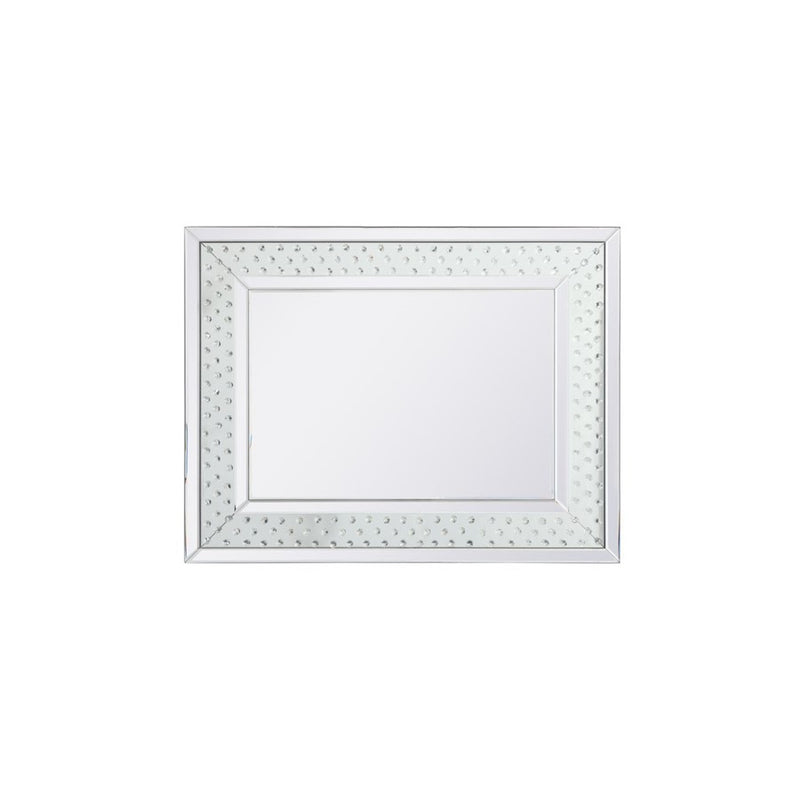 Elegant Decor Sparkle Collection Crystal Mirror 28X36", Clear