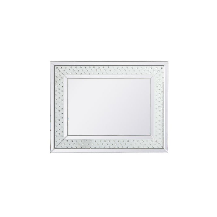 Elegant Decor Sparkle Collection Crystal Mirror 28X36", Clear