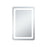 Elegant Decor Genesis 18X30" Soft Edge LED Mirror, Glossy White