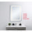 Elegant Decor Genesis 18X30" Soft Edge LED Mirror, Glossy White