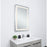 Elegant Decor Genesis 18X30" Soft Edge LED Mirror, Glossy White
