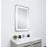Elegant Decor Genesis 18X30" Soft Edge LED Mirror, Glossy White
