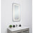 Elegant Decor Genesis 18X36" Soft Edge LED Mirror, Glossy White