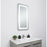 Elegant Decor Genesis 18X36" Soft Edge LED Mirror, Glossy White