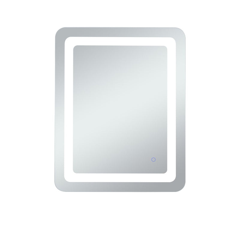 Elegant Decor Genesis 20X30" Soft Edge LED Mirror, Glossy White