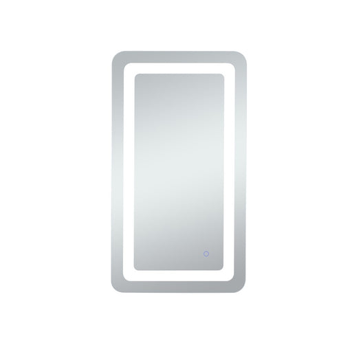 Elegant Decor Genesis 20X36" Soft Edge LED Mirror, Glossy White