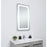 Elegant Decor Genesis 20X36" Soft Edge LED Mirror, Glossy White