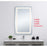 Elegant Decor Genesis 20X40" Soft Edge LED Mirror, Glossy White