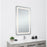 Elegant Decor Genesis 20X40" Soft Edge LED Mirror, Glossy White