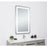 Elegant Decor Genesis 20X40" Soft Edge LED Mirror, Glossy White