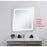 Elegant Decor Genesis 24X30" Soft Edge LED Mirror, Glossy White