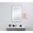 Elegant Decor Genesis 24X36" Soft Edge LED Mirror, Glossy White