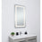 Elegant Decor Genesis 24X36" Soft Edge LED Mirror, Glossy White