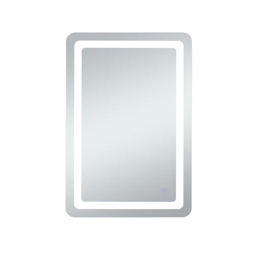 Elegant Decor Genesis 24X40" Soft Edge LED Mirror, Glossy White