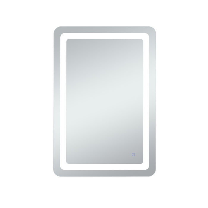 Elegant Decor Genesis 24X40" Soft Edge LED Mirror, Glossy White