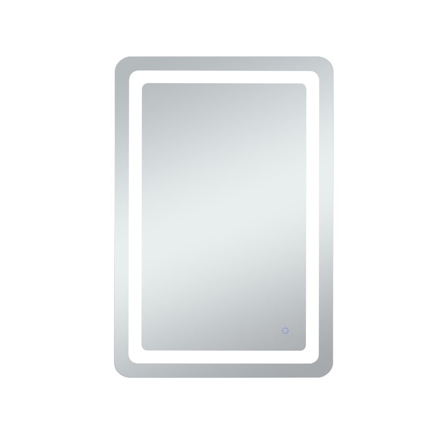 Elegant Decor Genesis 24X40" Soft Edge LED Mirror, Glossy White
