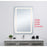 Elegant Decor Genesis 24X40" Soft Edge LED Mirror, Glossy White