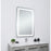 Elegant Decor Genesis 24X40" Soft Edge LED Mirror, Glossy White