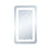 Elegant Decor Genesis 27X30" Soft Edge LED Mirror, Glossy White