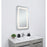 Elegant Decor Genesis 27X30" Soft Edge LED Mirror, Glossy White