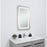 Elegant Decor Genesis 27X30" Soft Edge LED Mirror, Glossy White