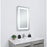 Elegant Decor Genesis 27X30" Soft Edge LED Mirror, Glossy White