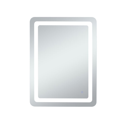 Elegant Decor Genesis 27X36" Soft Edge LED Mirror, Glossy White