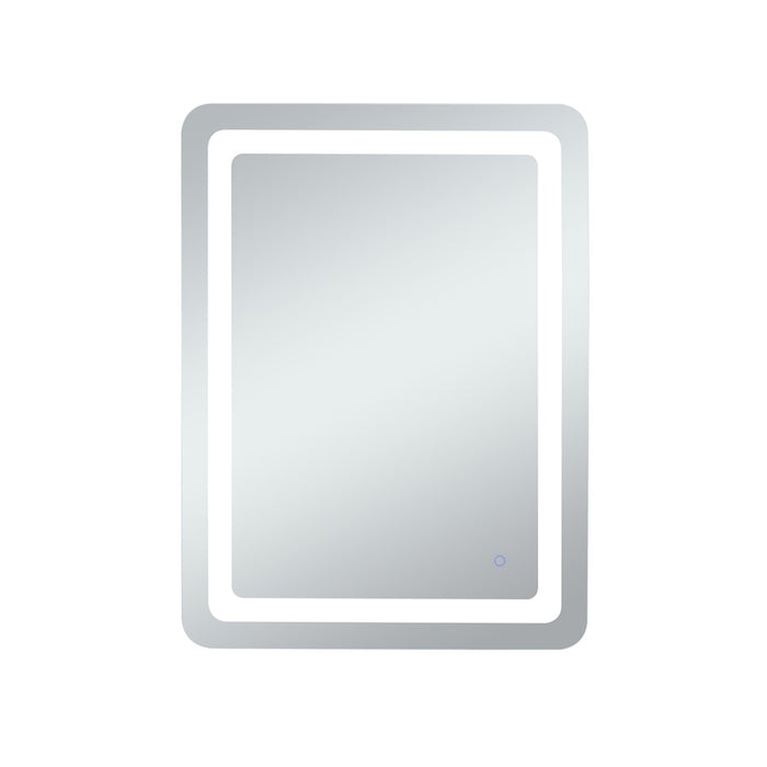 Elegant Decor Genesis 27X36" Soft Edge LED Mirror, Glossy White