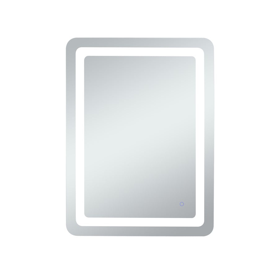 Elegant Decor Genesis 27X36" Soft Edge LED Mirror, Glossy White