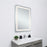 Elegant Decor Genesis 27X36" Soft Edge LED Mirror, Glossy White