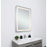 Elegant Decor Genesis 27X36" Soft Edge LED Mirror, Glossy White