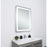 Elegant Decor Genesis 27X36" Soft Edge LED Mirror, Glossy White