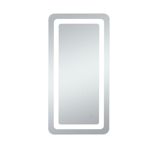 Elegant Decor Genesis 27X40" Soft Edge LED Mirror, Glossy White