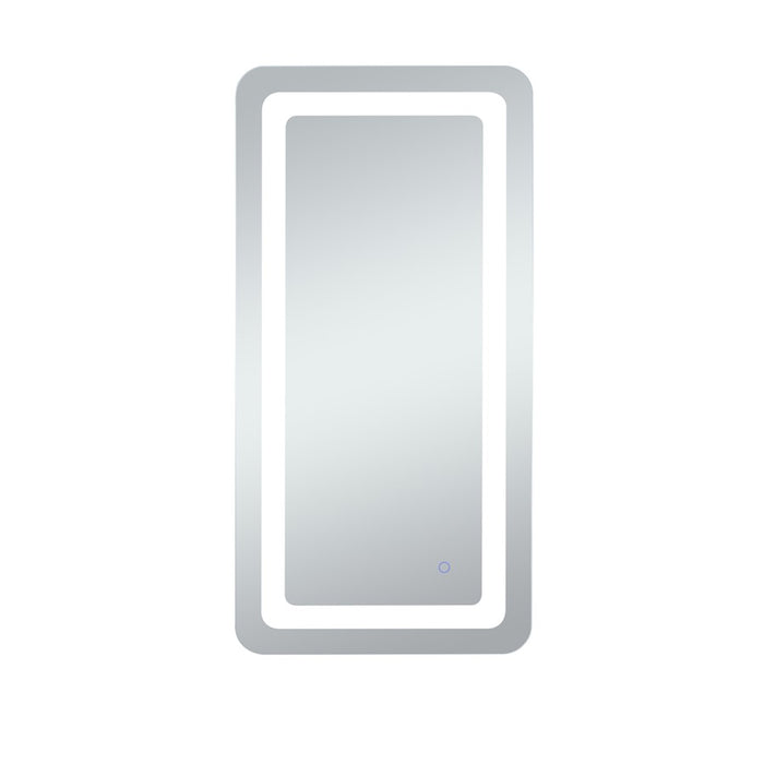 Elegant Decor Genesis 27X40" Soft Edge LED Mirror, Glossy White