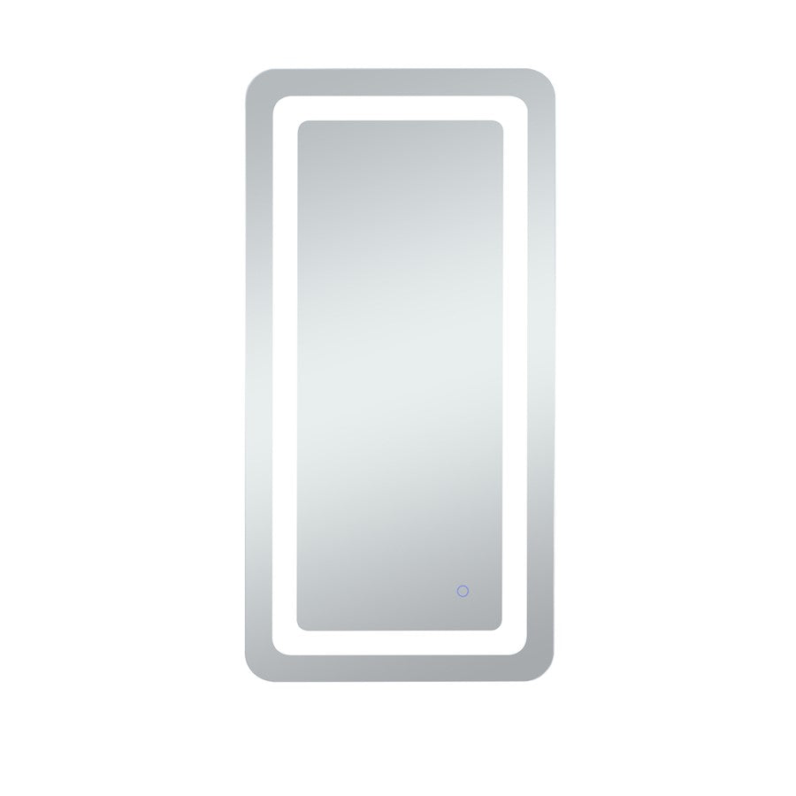 Elegant Decor Genesis 27X40" Soft Edge LED Mirror, Glossy White