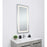 Elegant Decor Genesis 27X40" Soft Edge LED Mirror, Glossy White