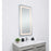 Elegant Decor Genesis 27X40" Soft Edge LED Mirror, Glossy White
