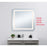Elegant Decor Genesis 30X30" Soft Edge LED Mirror, Glossy White