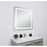Elegant Decor Genesis 30X30" Soft Edge LED Mirror, Glossy White