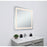 Elegant Decor Genesis 30X30" Soft Edge LED Mirror, Glossy White