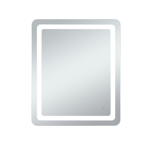 Elegant Decor Genesis 30X36" Soft Edge LED Mirror, Glossy White