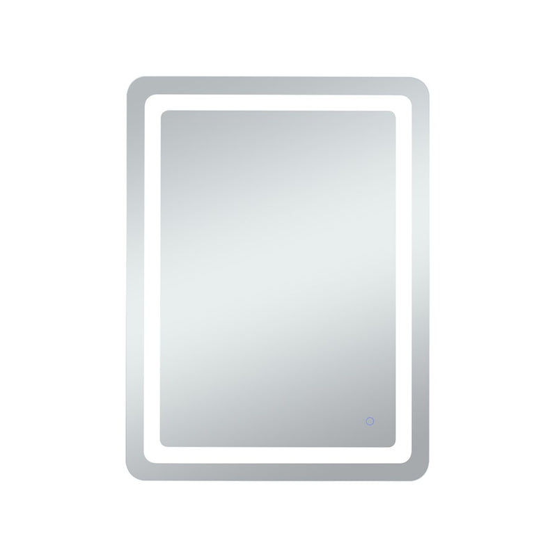 Elegant Decor Genesis 30X40" Soft Edge LED Mirror, Glossy White
