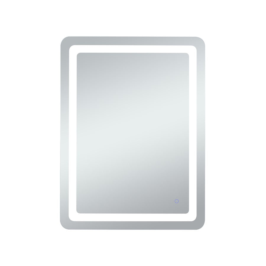 Elegant Decor Genesis 30X40" Soft Edge LED Mirror, Glossy White