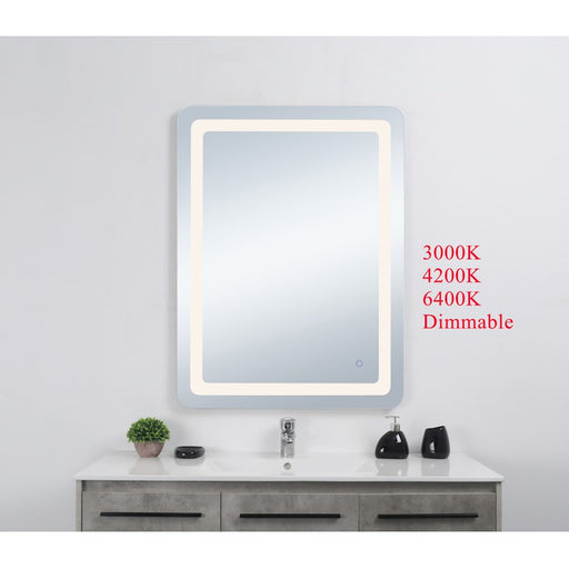 Elegant Decor Genesis 30X40" Soft Edge LED Mirror, Glossy White