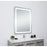 Elegant Decor Genesis 30X40" Soft Edge LED Mirror, Glossy White