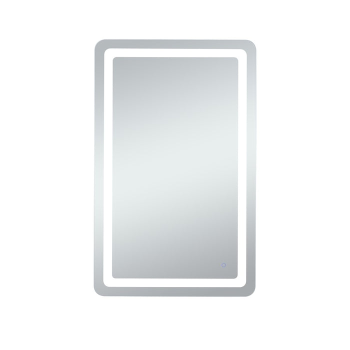 Elegant Decor Genesis 30X48" Soft Edge LED Mirror, Glossy White