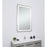 Elegant Decor Genesis 30X48" Soft Edge LED Mirror, Glossy White