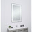 Elegant Decor Genesis 30X48" Soft Edge LED Mirror, Glossy White