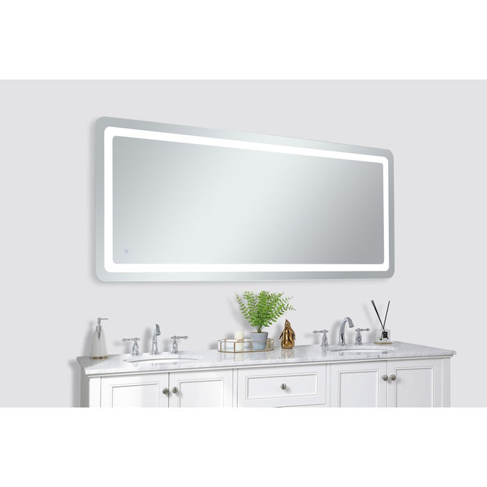 Elegant Decor Genesis 30X72" Soft Edge LED Mirror, Glossy White